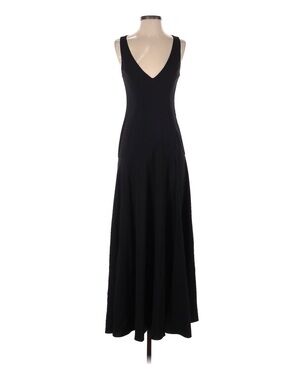 Fame and Partners Black V-Neck Maxi Dress